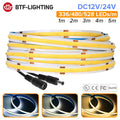 Striscia LED FCOB ad alta densità 336/480/528, flessibile e dimmerabile 12V/24V