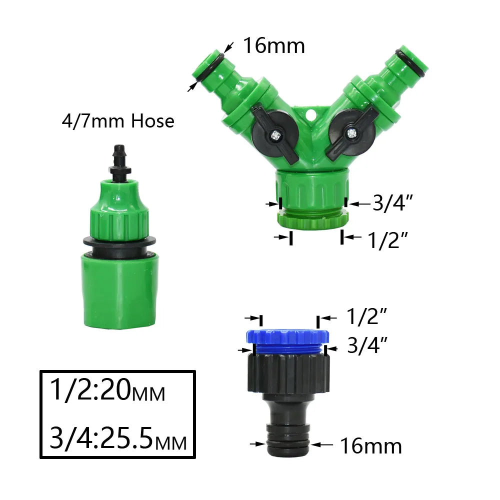 Irrigazione a goccia automatico 5‑50 m – Kit con gocciolatori rossi
