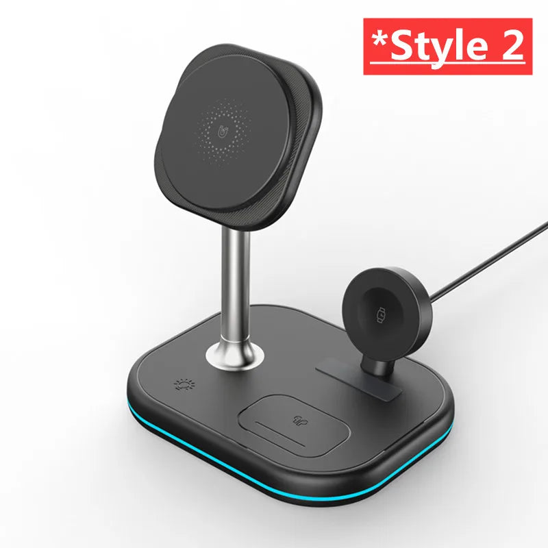 Caricatore wireless 3 in 1 magnetico per iPhone, Apple Watch e AirPods