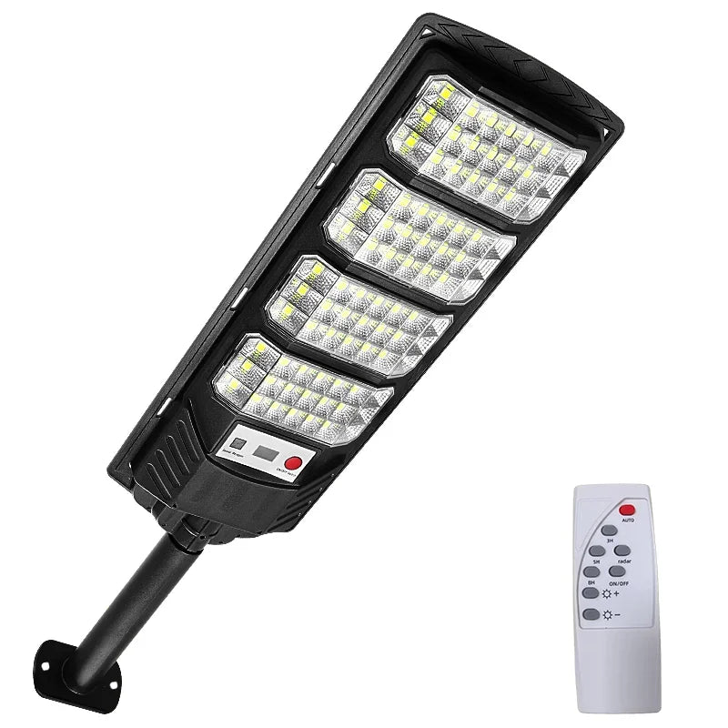100000LM Solar Light Commercial LED Outdoor Dusk To Dawn Solar Street Light Road Area Lamp Waterproof Backyard Security Lighting