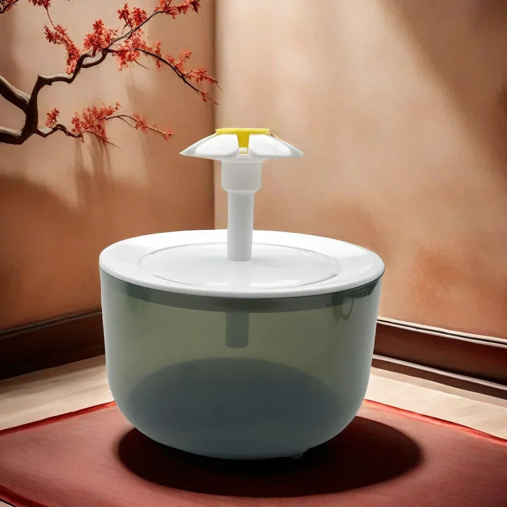Fontana d'acqua per gatti e cani piccoli 1,2 L, USB, silenziosa con filtro