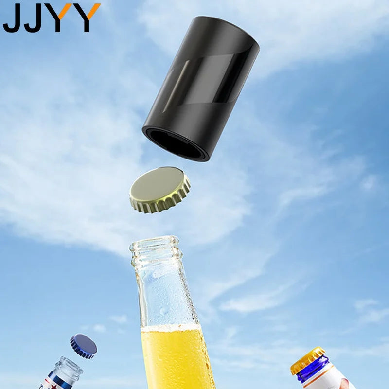 Apribottiglie magnetico automatico per birra e soda – porta tappi e resistente