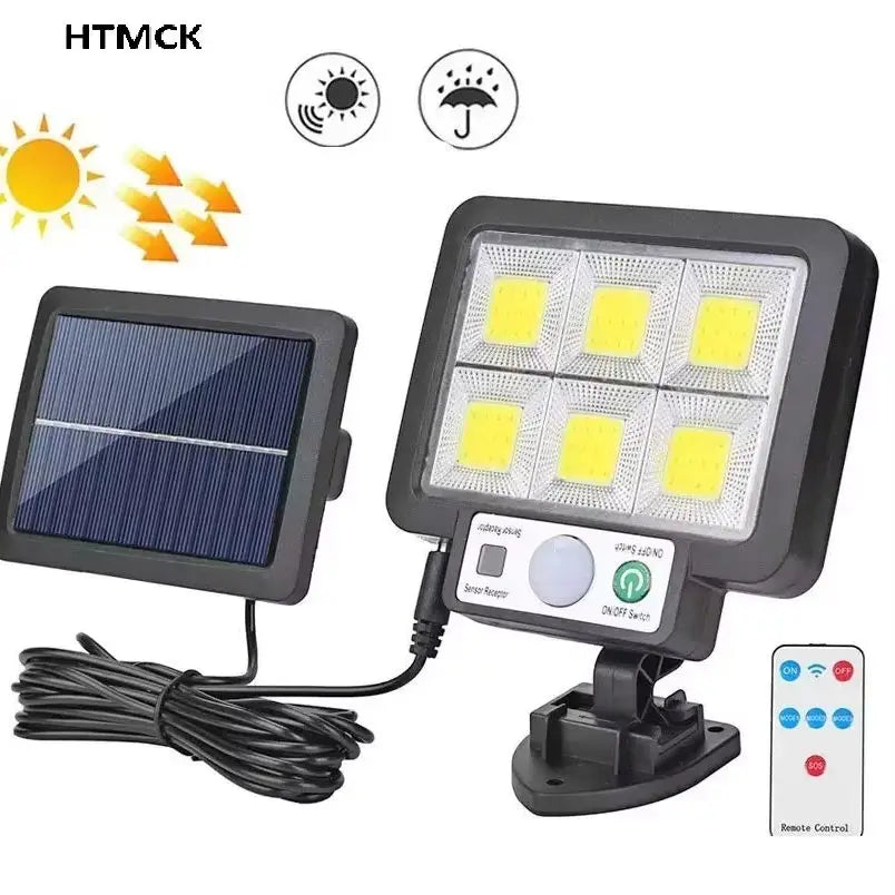 Lampada da Parete Solare con Sensore di Movimento IP65 per Giardino e Patio