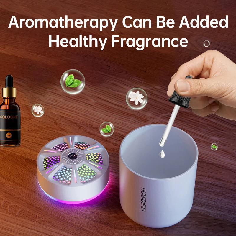 Mini umidificatore ultrasuoni 180 ml per aromaterapia, silenzioso, casa e auto