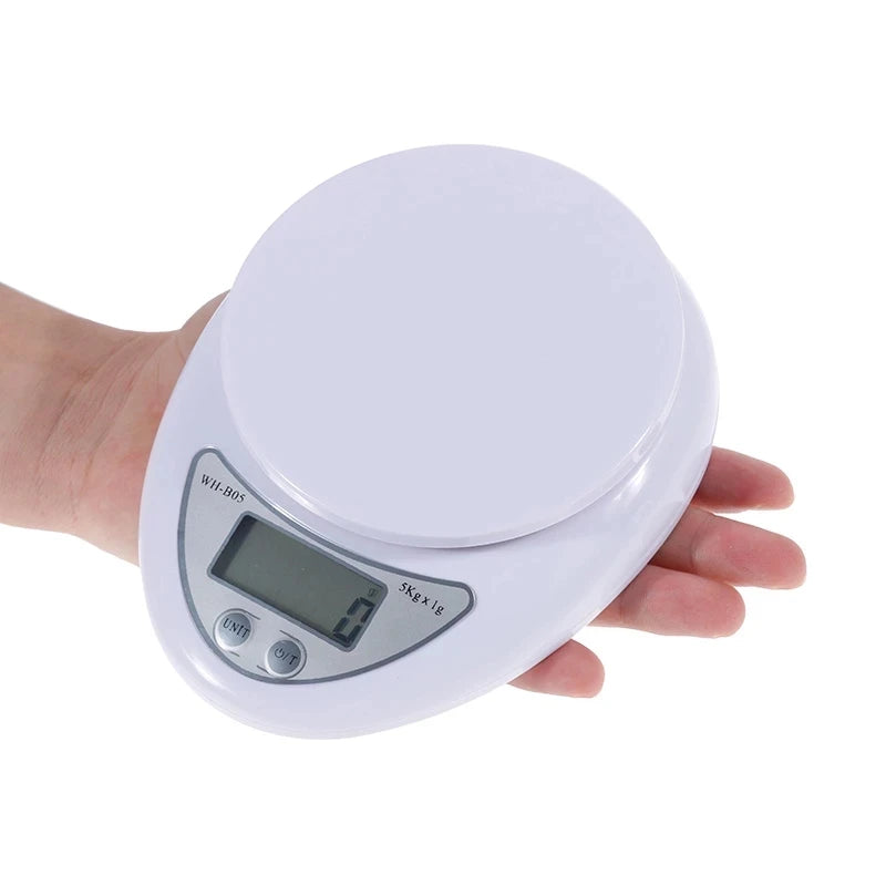 Bilancia digitale da cucina 5 kg/1 g, precisione 0,1 g, display LED, unità…
