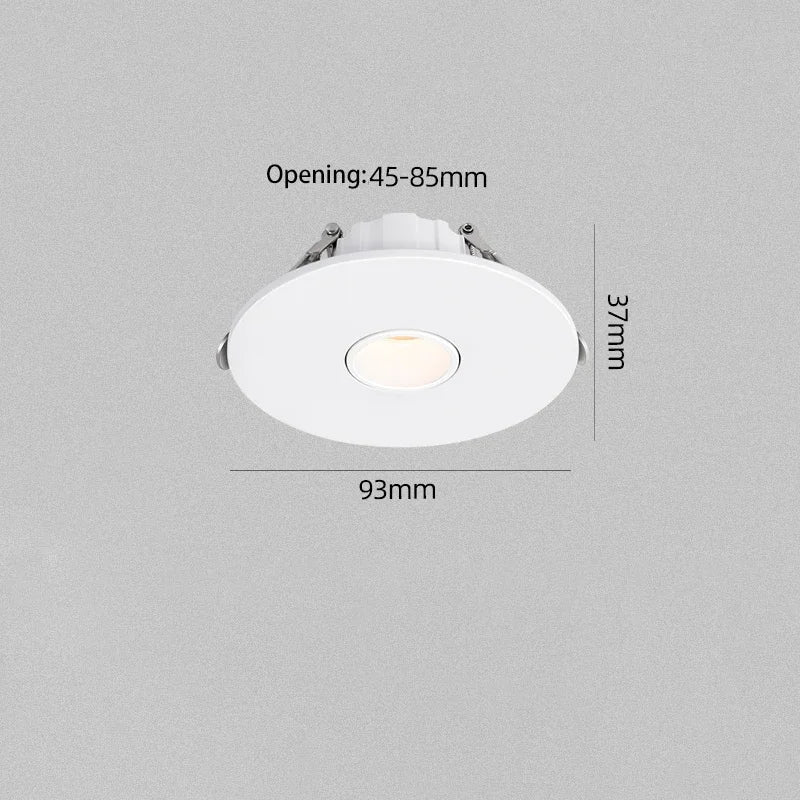 Faretto LED a fascio stretto 3‑15°, per tavolo, bianco/nero, 85‑265 V