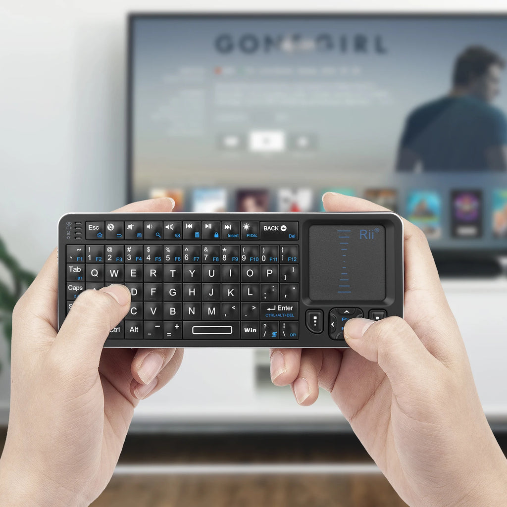 Mini Tastiera Bluetooth con Touchpad, Retroilluminata e Telecomando IR per TV e…