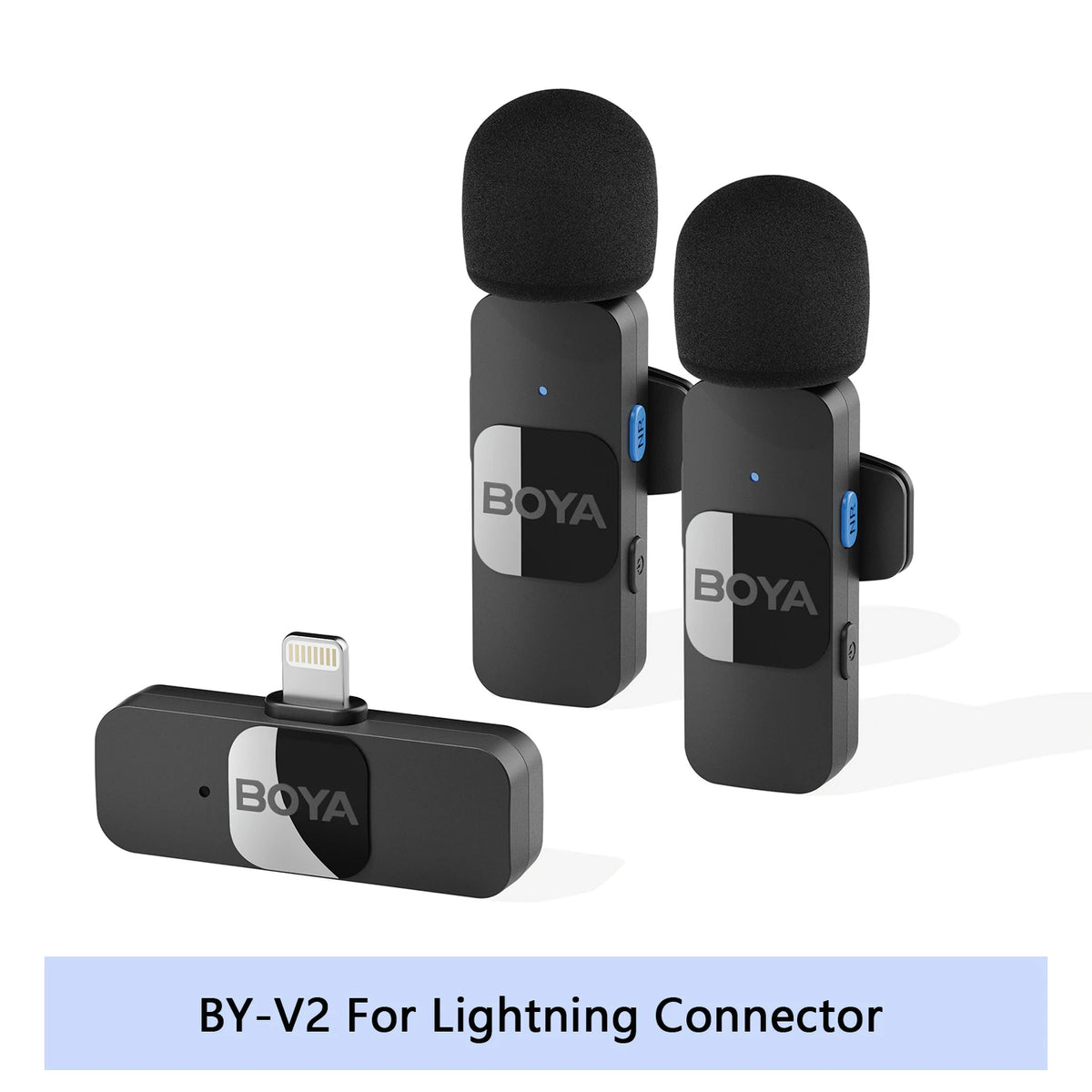 Microfono Lavalier Wireless 2.4GHz per iPhone e Android – Vlog e Streaming