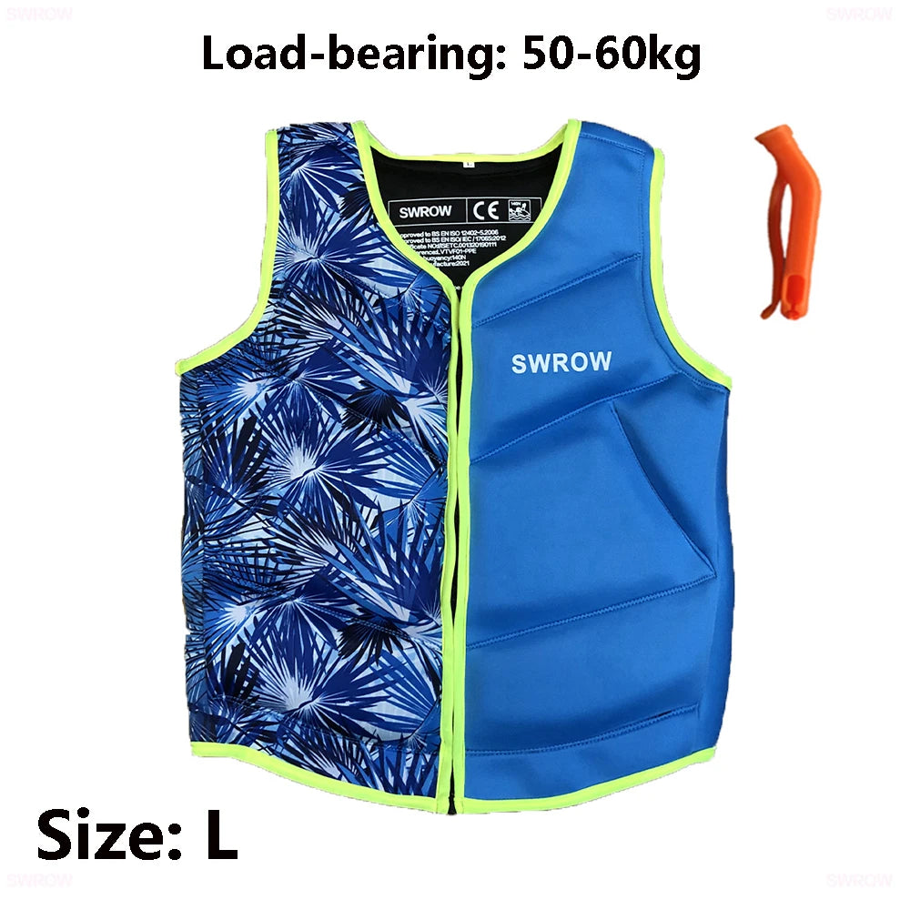 Neoprene buoyancy vest for adults and children – water sports