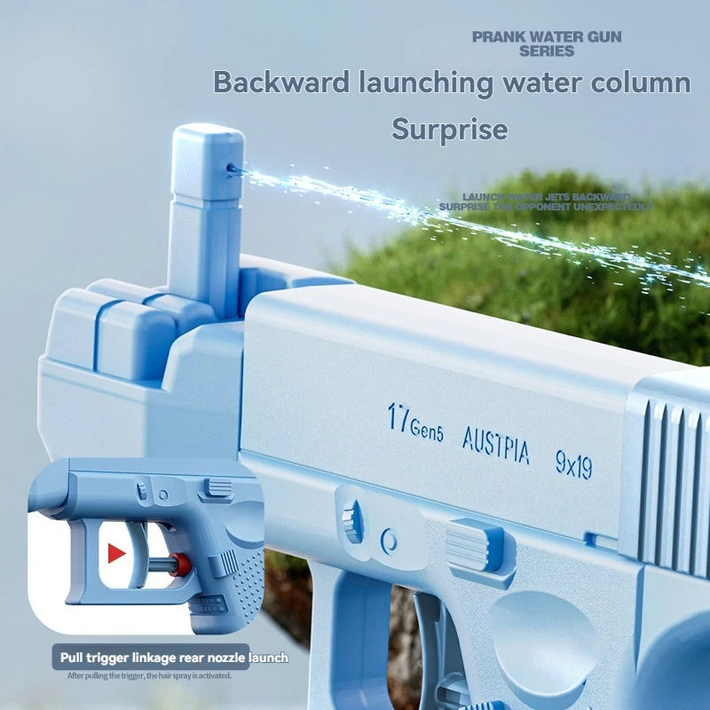 New Prank Water Gun Toy Handheld Manual Two-Way Water Gun Summer  Water Toy Children Outdoor Swimming Pool Toy Beach Fun Gift