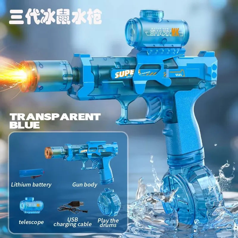 Pistola d'Acqua Elettrica per Adulti – Spruzzo Potente e Ricarica Automatica,…
