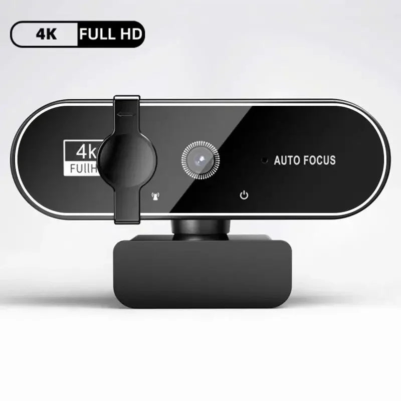 Webcam 4K Full HD con autofocus, microfono integrato e USB 2.0