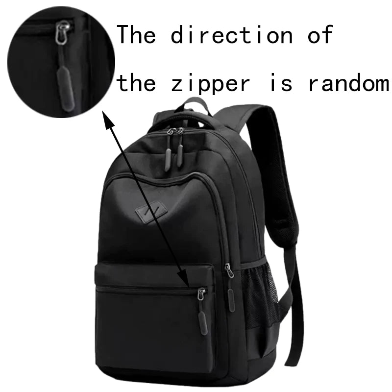 Nouveau sac à dos noir tendance, sac décontracté pour l'école, les trajets quotidiens, les sorties en plein air et les cadeaux de festival