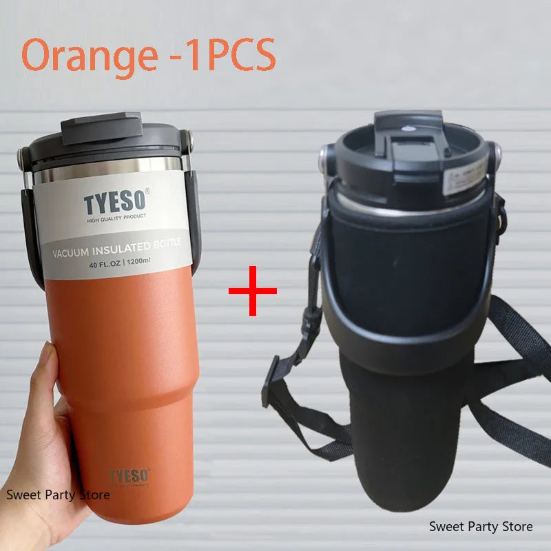 Thermos in acciaio inox 600‑1200 ml con doppio isolamento e tappo multifunzione