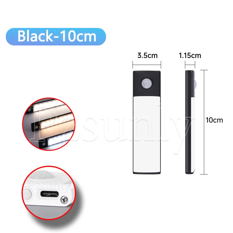 LED Bar Light con sensore di movimento ricaricabile USB – 30/40/50 cm