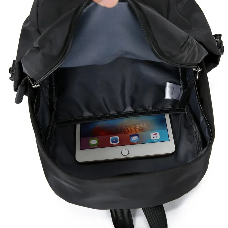 Mini sac à dos de sport pour homme, petit sac à dos de ville noir, sac de voyage, sac d'épaule, sac d'école, sac à dos de créateur en toile, sac de sport, sac Mochila