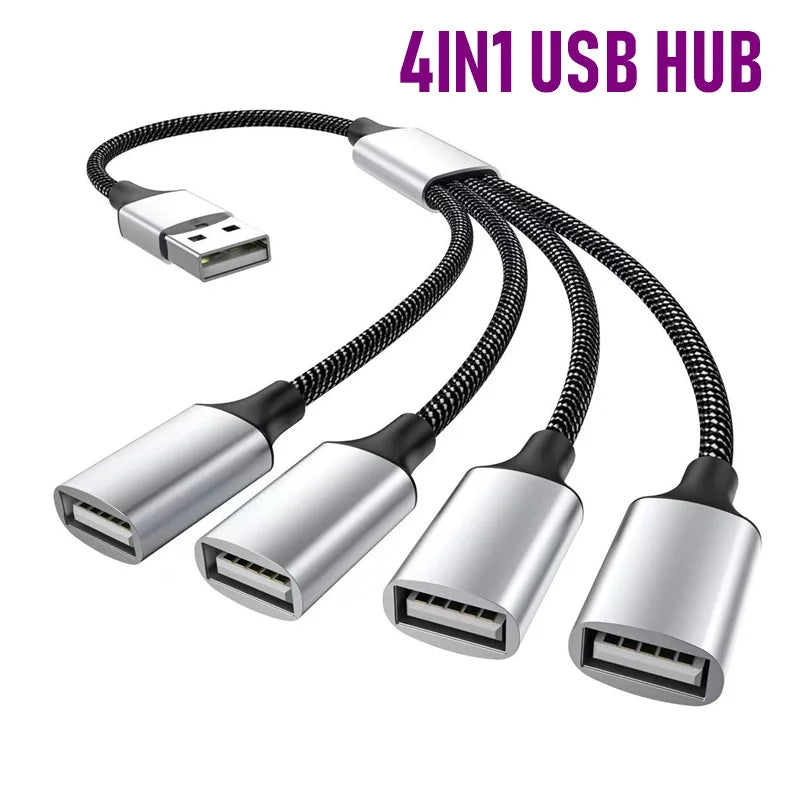 Hub USB Type-C 4 porte con supporto SSD 2.5" - Trasferimento dati veloce
