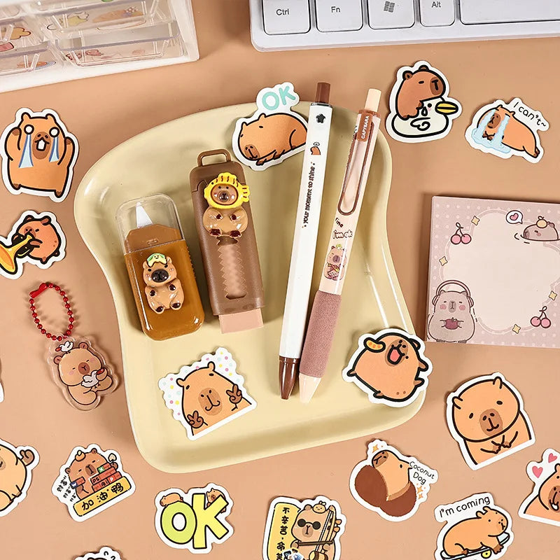 Set Cancelleria Kawaii Capybara – Kit Carino per Scuola e Regalo