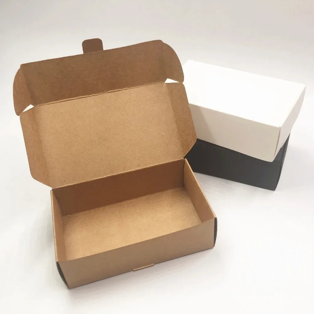 20pcs/Lot Craft Kraft Paper Box Packaging Wedding Party Small Gift Candy Favor Package Boxes Event Favor Kraft Box
