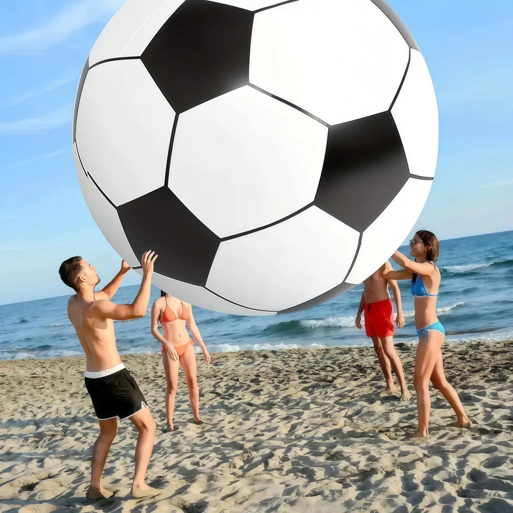 Outdoor Games Inflatable Toys Grass Soccer Ball School Fun Sports Ball Beach Ball Thickened PVC Inflatable Giant Football