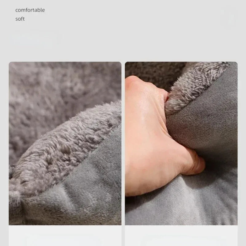 Cuccia in peluche traspirante per gatti e cuccioli – Accessorio invernale