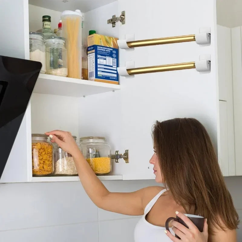 Portasacchetti da cucina a parete - Supporto in plastica bianca per sacchi