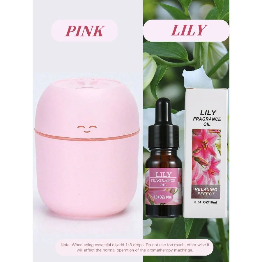 Diffusore USB Mini Aroma da 220 ml con Luce LED e Spegnimento Automatico
