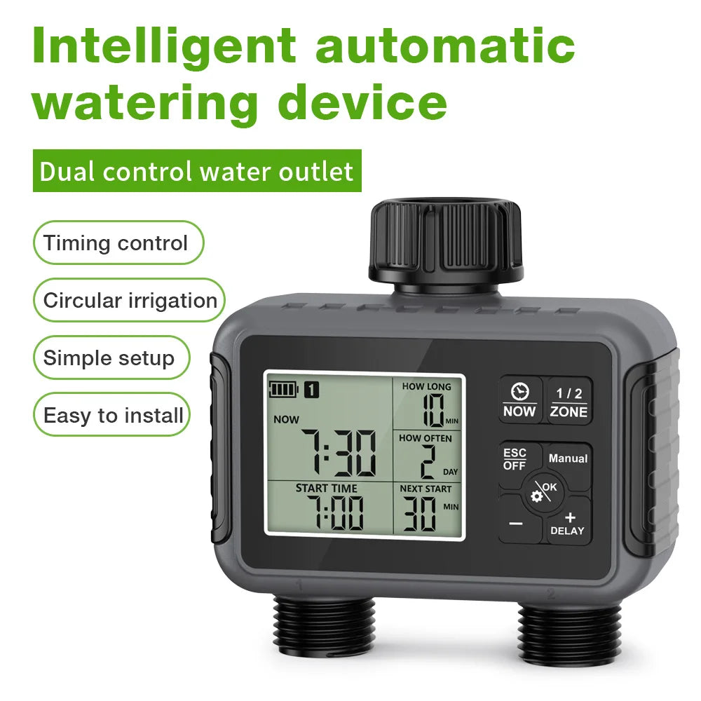 Timer programmabile per irrigazione giardino 1-3 zone con ritardo pioggia