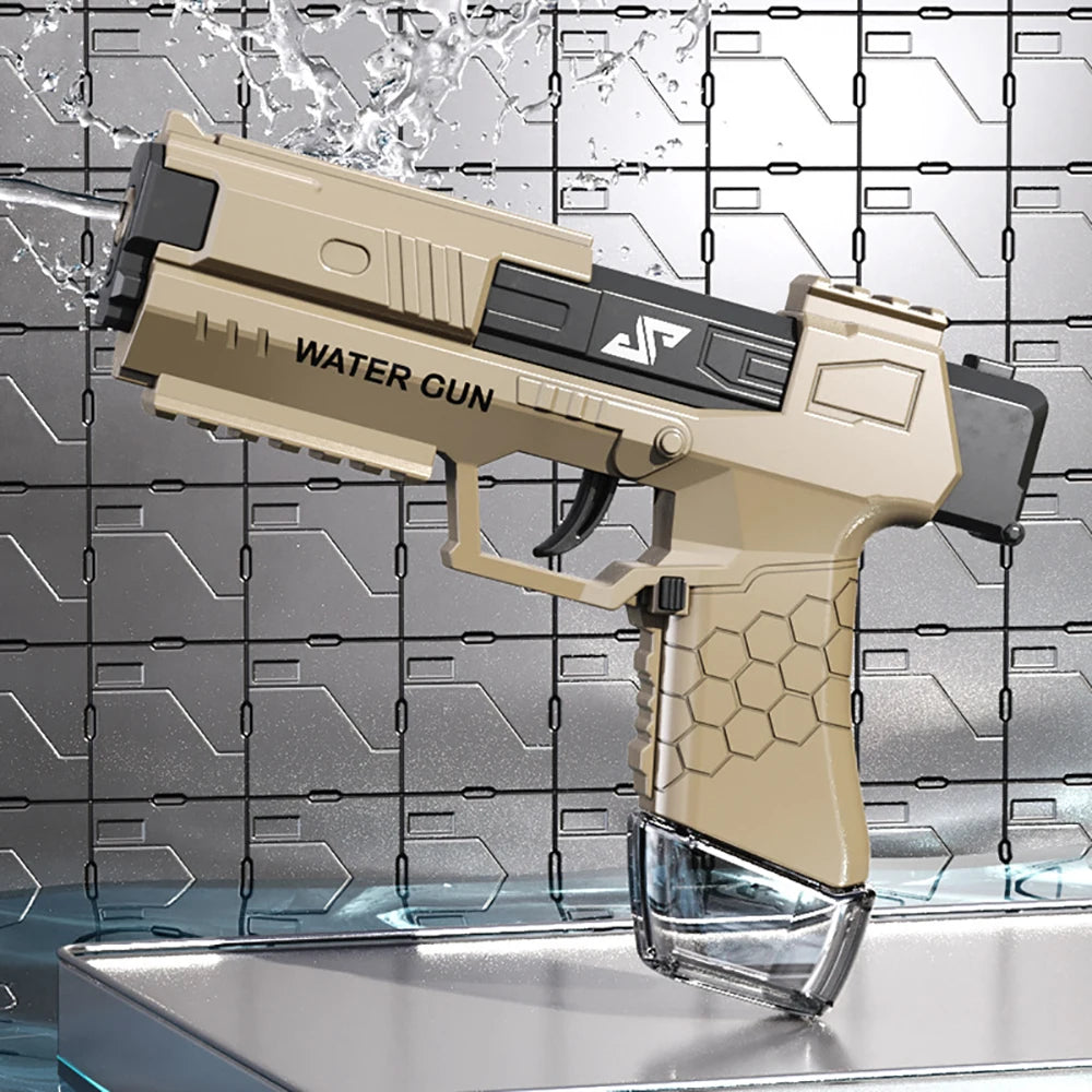 Children Summer Magazine Clip Water Gun non Electric Pistol High-Pressure Full Automatic Shooting Water Beach Toy Gun For Kids