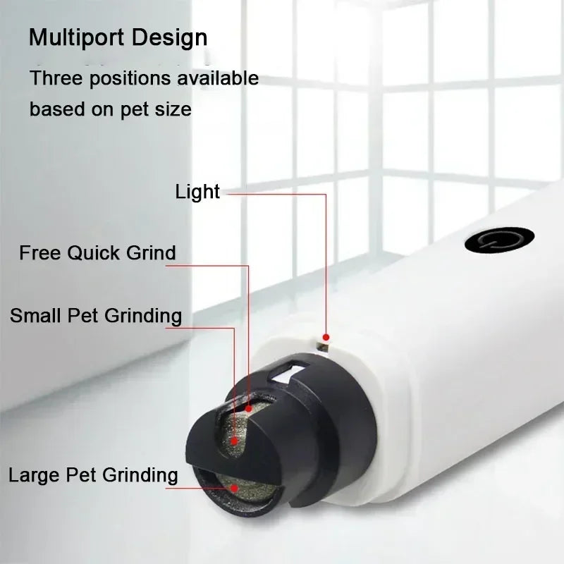 Clipper elettrici ricaricabili per unghie di cane e gatto con luce LED