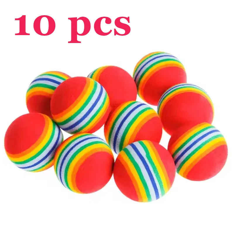 Palline EVA arcobaleno per cani e gatti – Set da 5, 10 o 30 pezzi