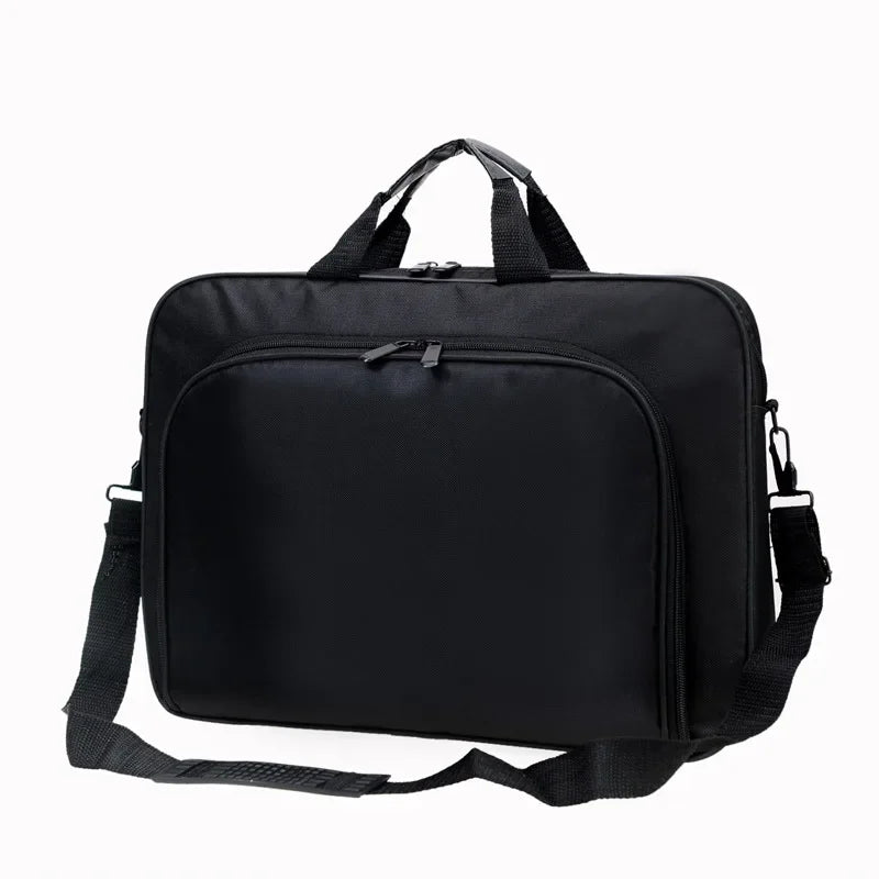15.6 Inch 17 In Laptop Bag Business Portable Nylon Computer Handbags Laptop Shoulder Handbag Zipper Shoulder Simple Style