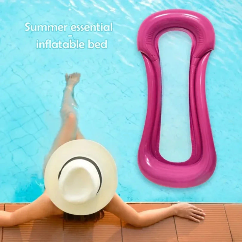 Materasso gonfiabile pieghevole per piscina – letto galleggiante ergonomico
