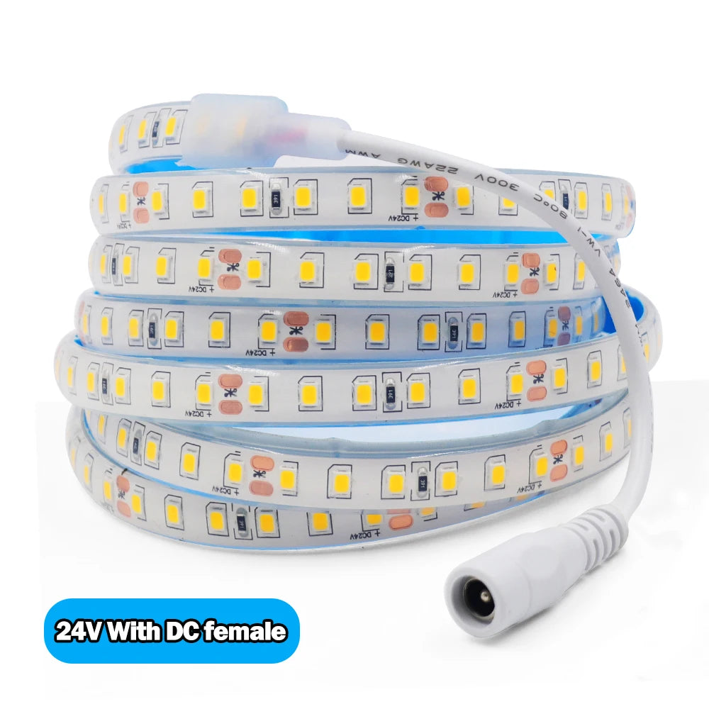 Striscia LED 2835 IP68 Waterproof 12V/24V 120LED/m Flexibile e Tagliabile