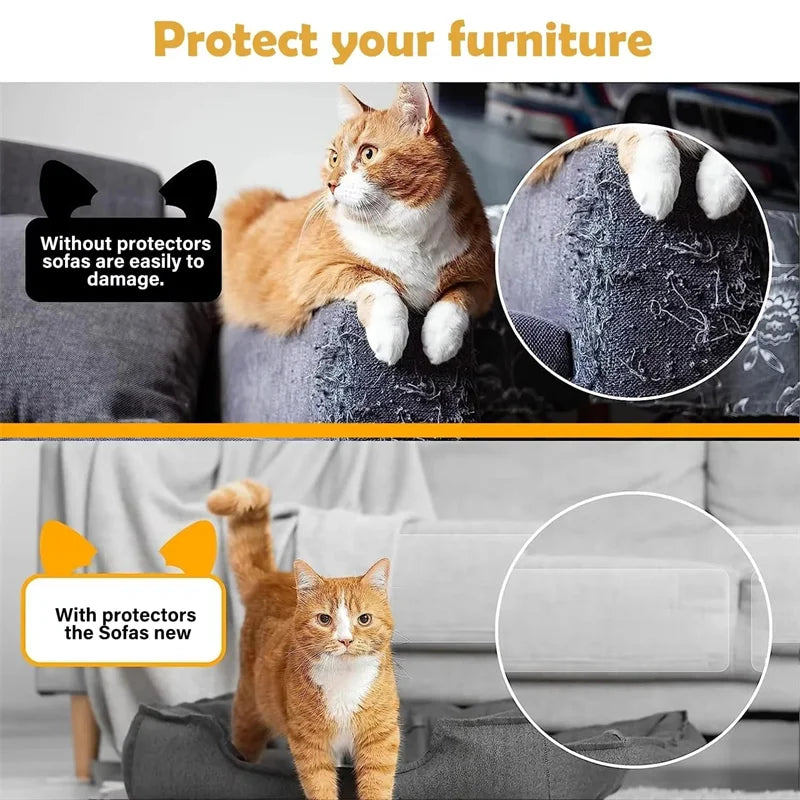Nastro trasparente anti-graffio per divani, protezione per mobili da gatti