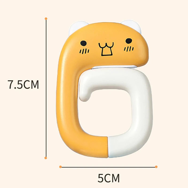 Gancio Portatile per Borsa e Accessori – Animale, Plastica, 4 Colorazioni