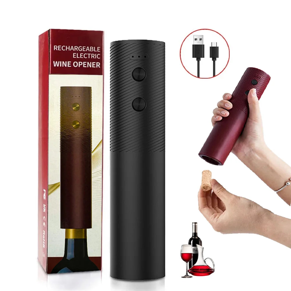 Apribottiglie Elettrico Automatico Ricaricabile USB – Un Click, Design Cordless