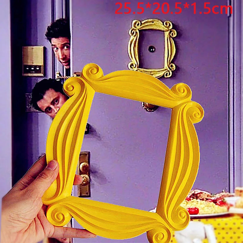 TV Series Friends Handmade Monica Door Frame Wood Yellow Photo Frames Collectible Home Decoration Beautifully GIft