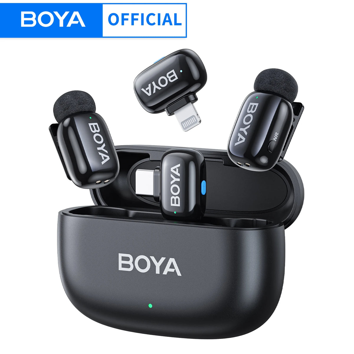 Microfono Lavalier Wireless 2.4 GHz per iPhone, iPad e Android Type‑C