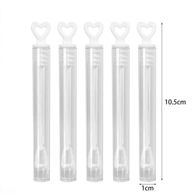 Bastoncini a Bolle a Forma di Cuore – Set da 10/20/30/50/100 per Matrimoni e…