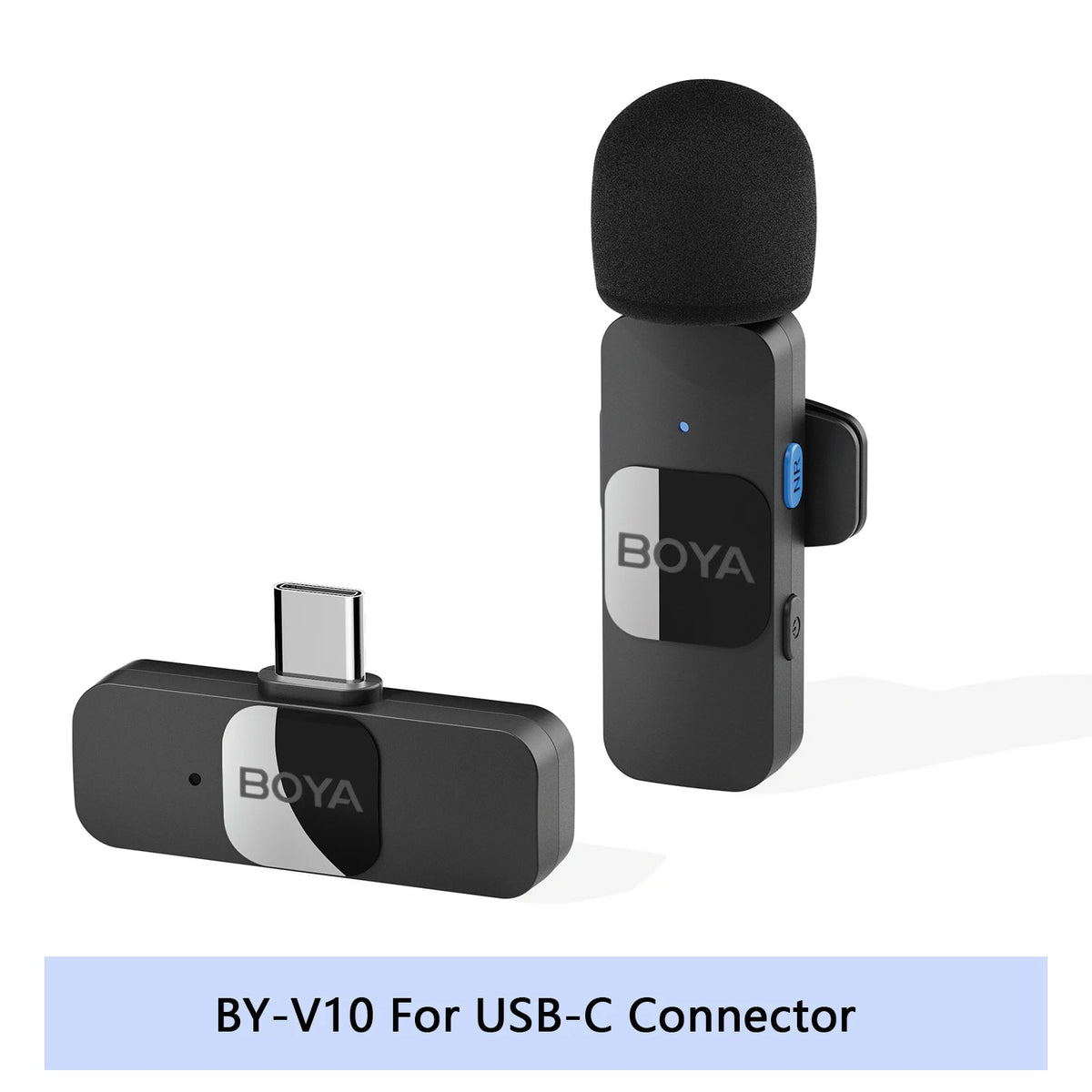 Microfono Lavalier Wireless 2.4GHz per iPhone e Android – Vlog e Streaming