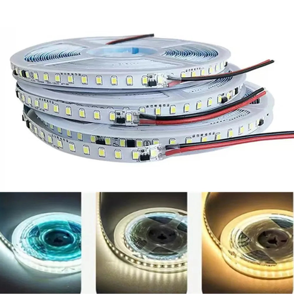 Striscia LED 2835 120 LED/m 8mm, colori RGB, AC 220‑240V, flessibile
