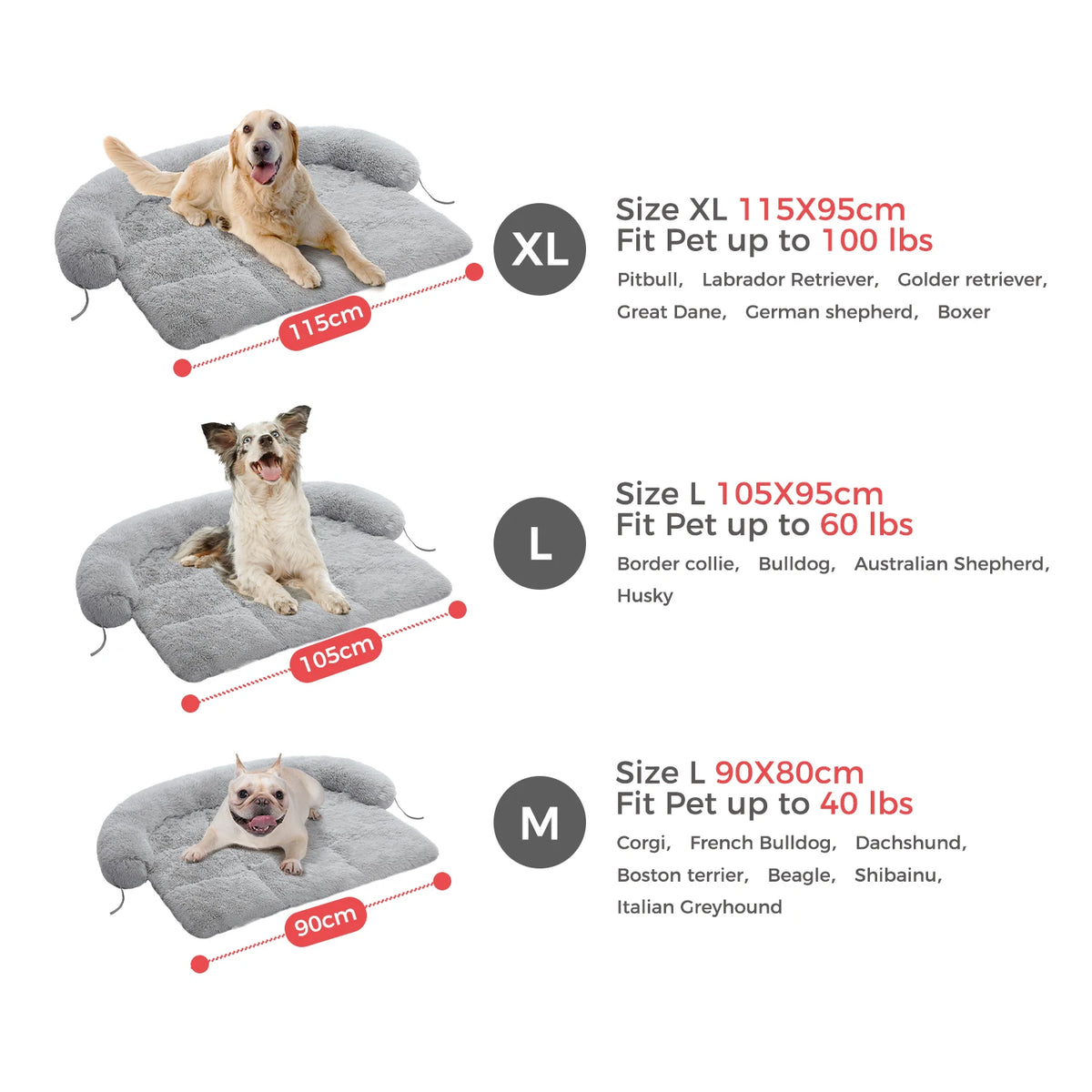 Cuccia Fluffy per Cani e Gatti - Letto Morbido Lavabile in Lavatrice