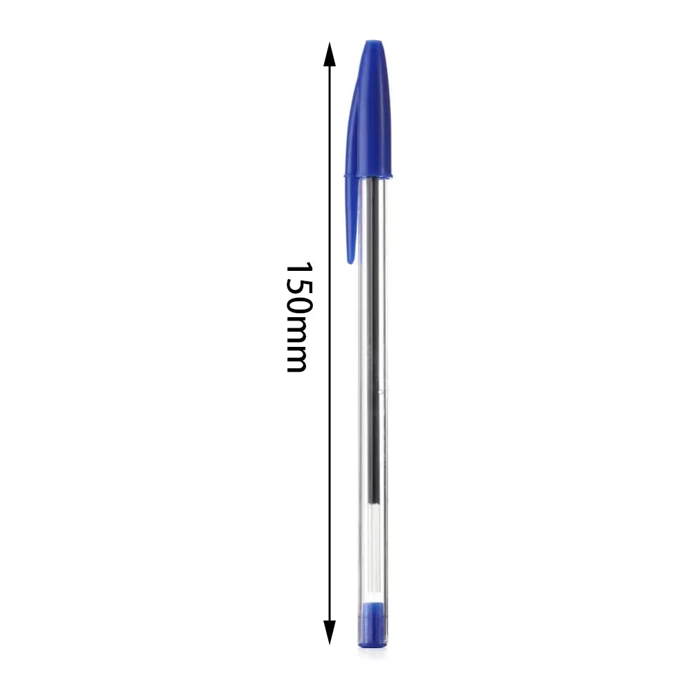 Penna a sfera 1.0 mm, set 50/100 pezzi, blu rosso nero – per scuola e ufficio