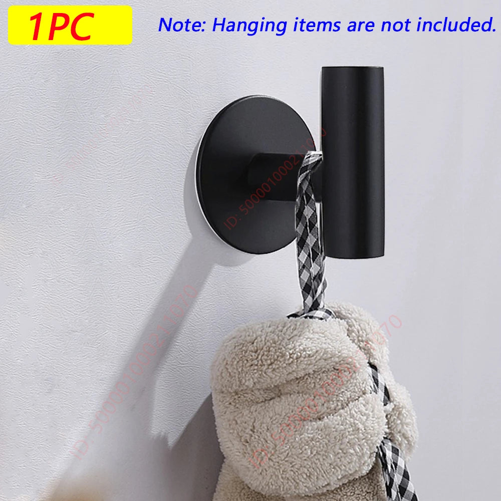 adhesive wall hook set – stainless steel for robes, towels, coats, keys