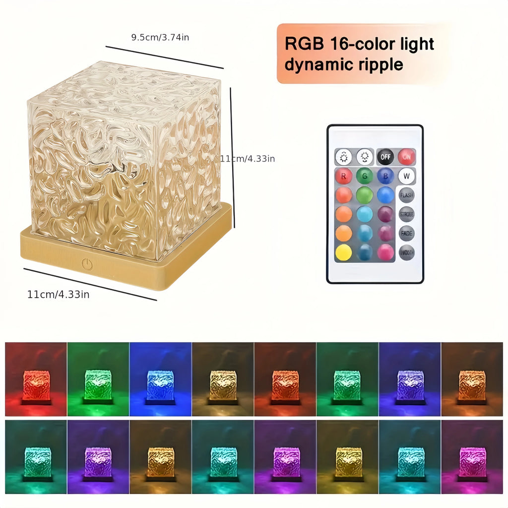 Proiettore Aurora Onde Marine USB – 16 colori, effetto acqua, luce notturna