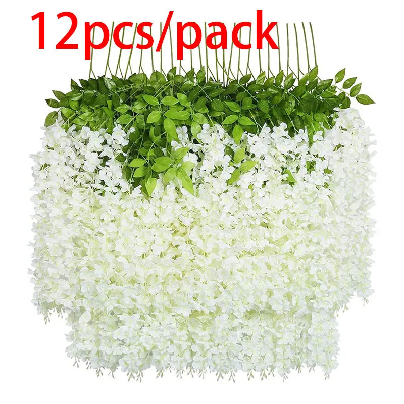 Ghirlanda Artificiale di Glicine 12 Pezzi - Decorazione per Matrimonio e…