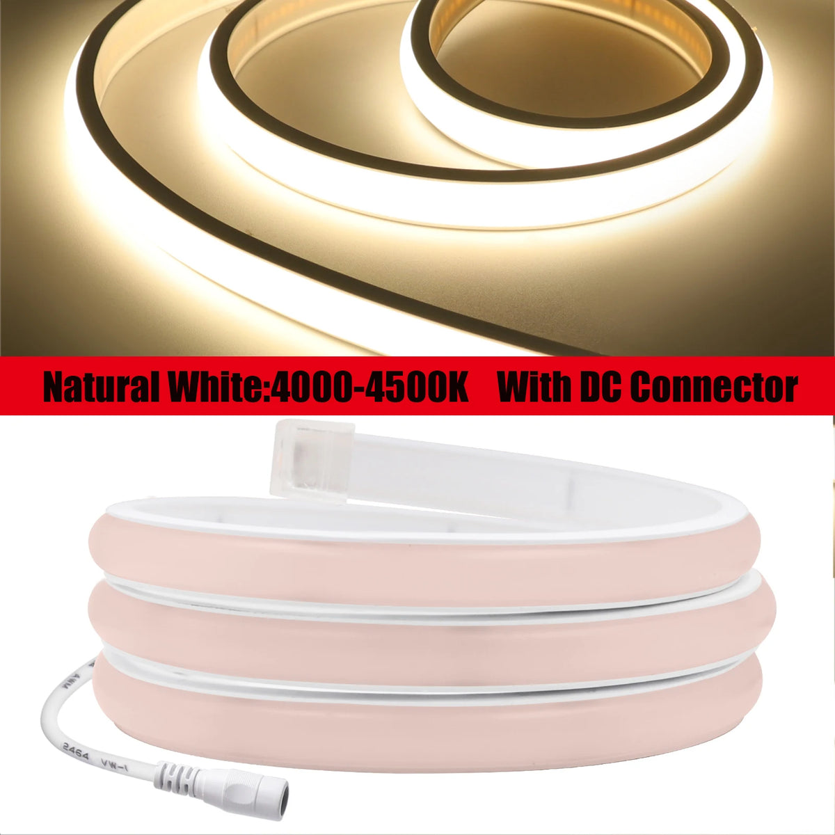 Striscia LED Neon COB Flessibile Impermeabile 12V 24V Alta Luminosità