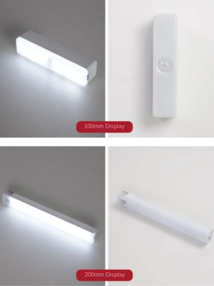 Lampada LED con Sensore PIR e Batteria Ricaricabile – Uso Interno ed Esterno