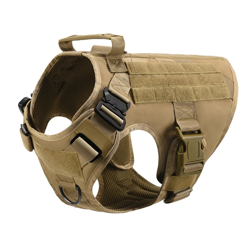 Giubba tattica militare per cani – Set imbracatura e guinzaglio